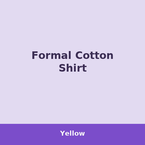 Formal Cotton Shirt