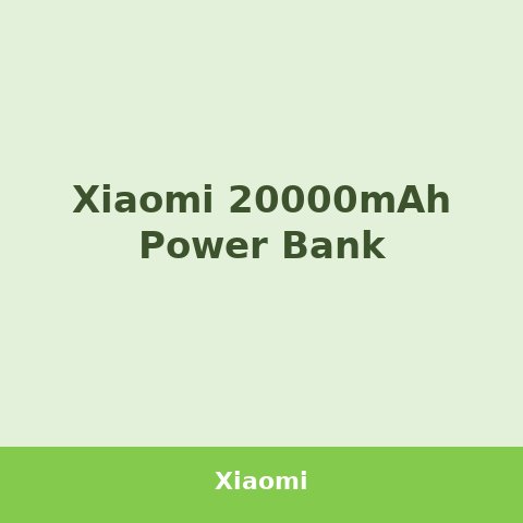 Xiaomi 20000mAh Power Bank
